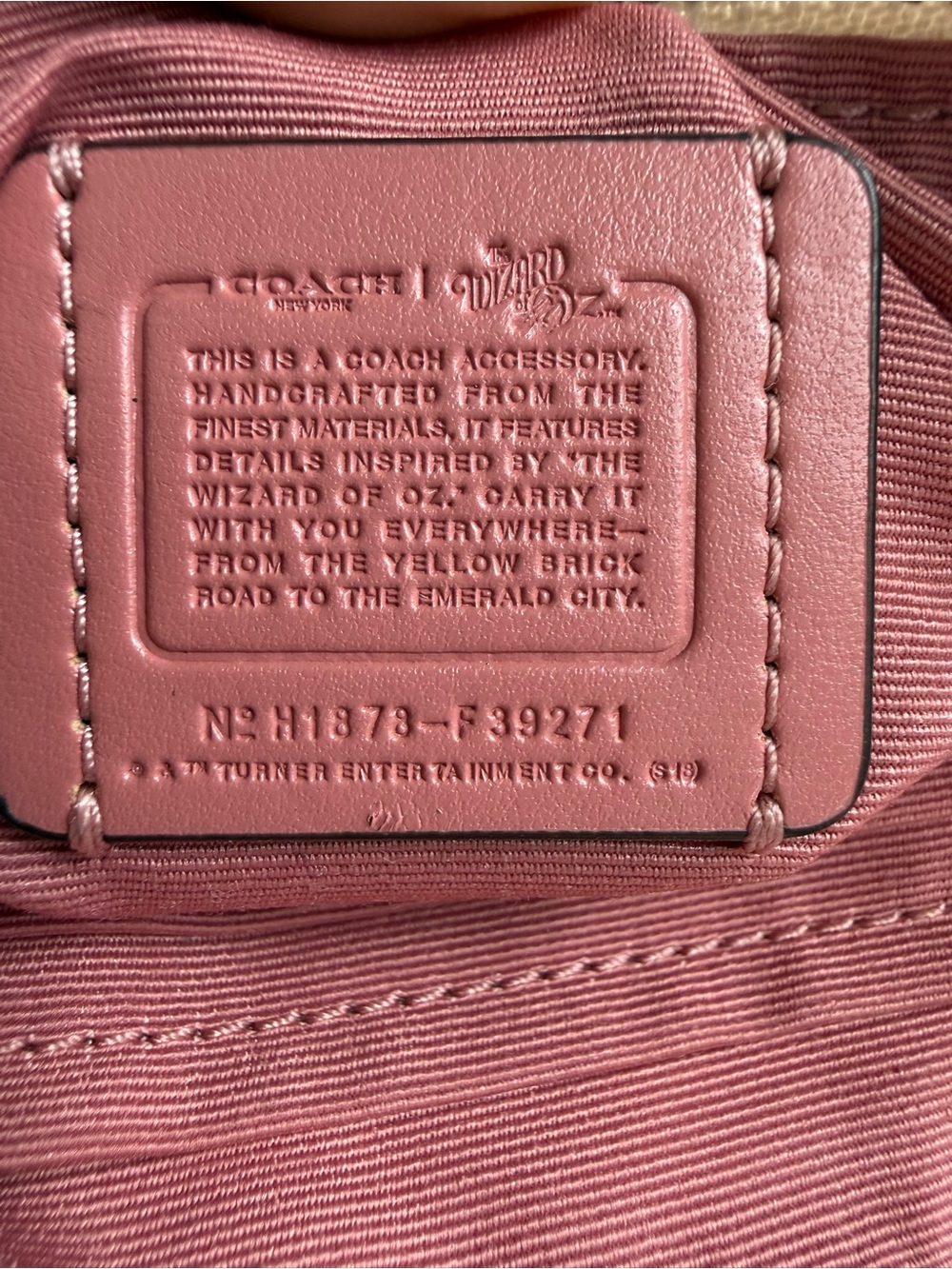 COACH White Wristlet with Sparkle Star Detail - Picture 6 of 6